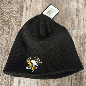 New NHL Pittsburgh Penguins OTS Youth Child Beanie Cap Hockey Fan Winter Black